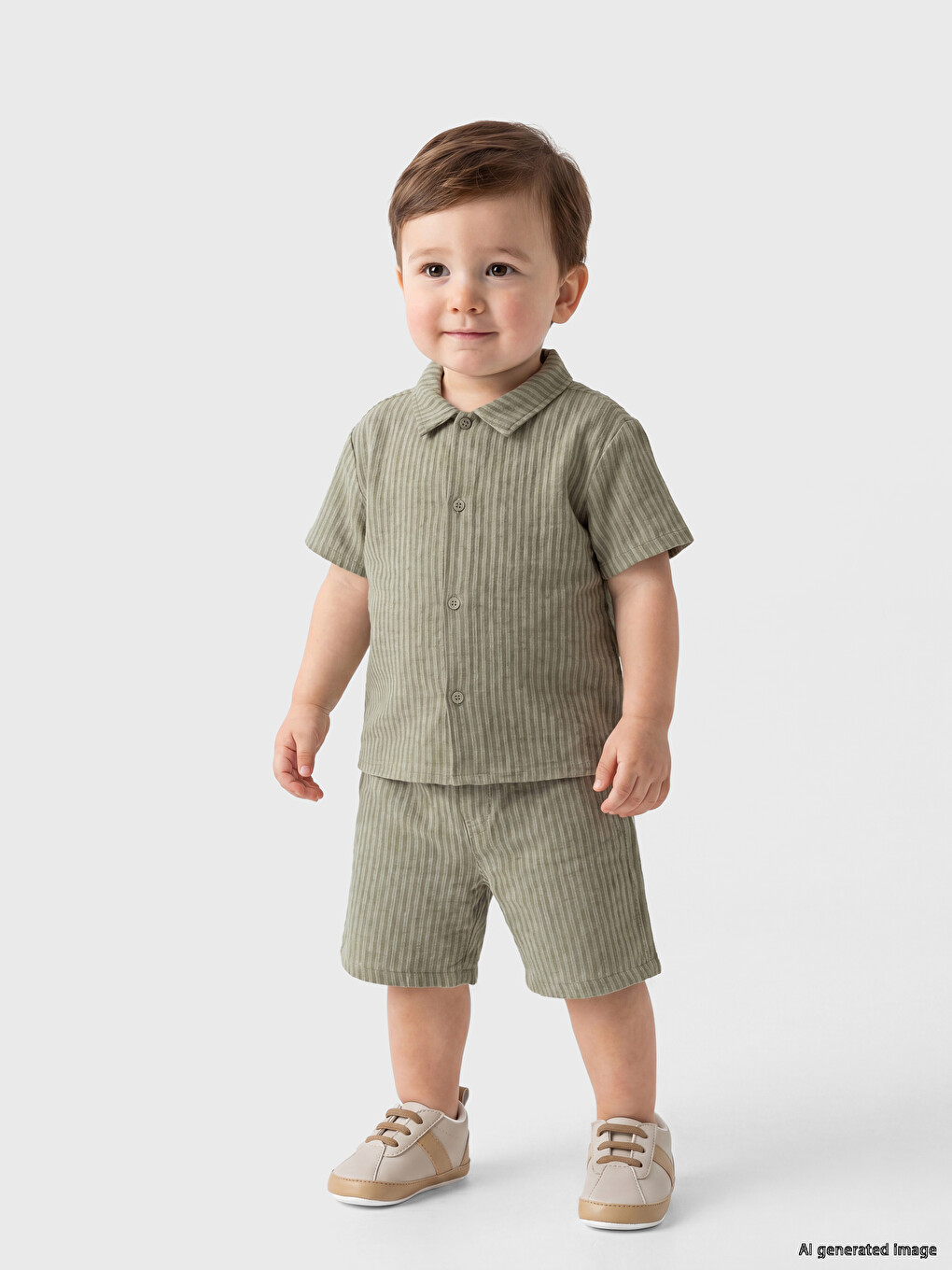 Striped Baby Boys' Shorts Set