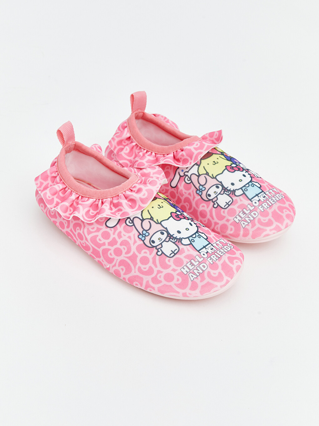 Pembe Hello Kitty Baskılı Kız Çocuk Deniz Ayakkabısı