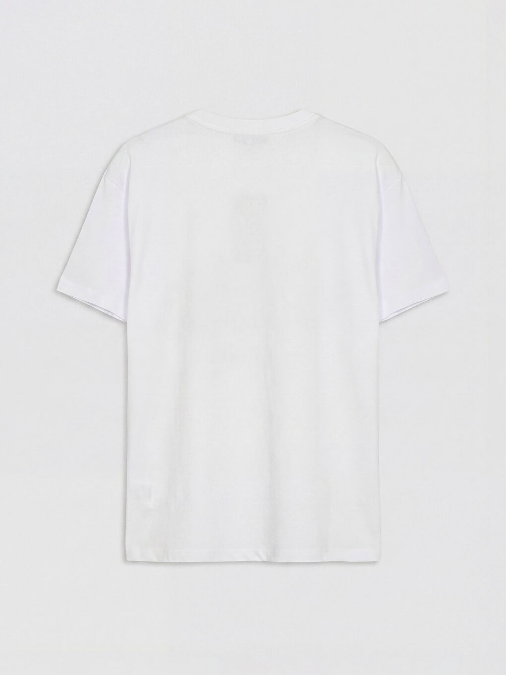 Beyaz Bisiklet Yaka İstanbul Baskılı Kadın Tişört-1