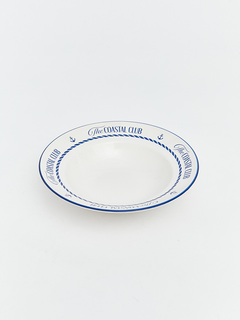 Karışık Slogan ve Desen Baskılı Çukur Tabak-3