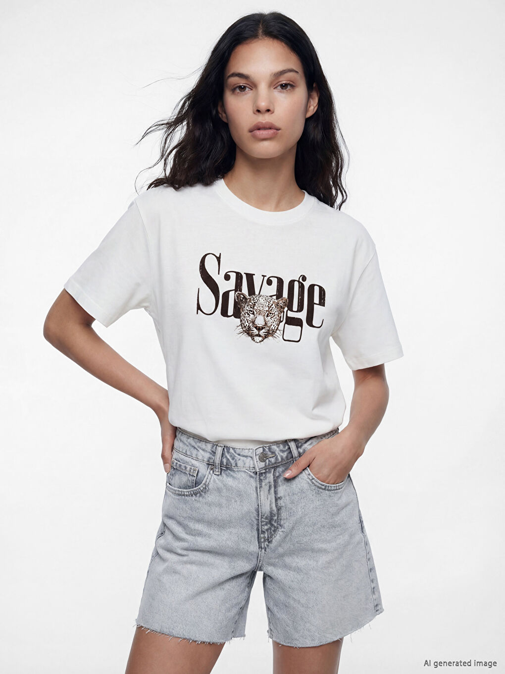 Printed Oversize Women's T-Shirt