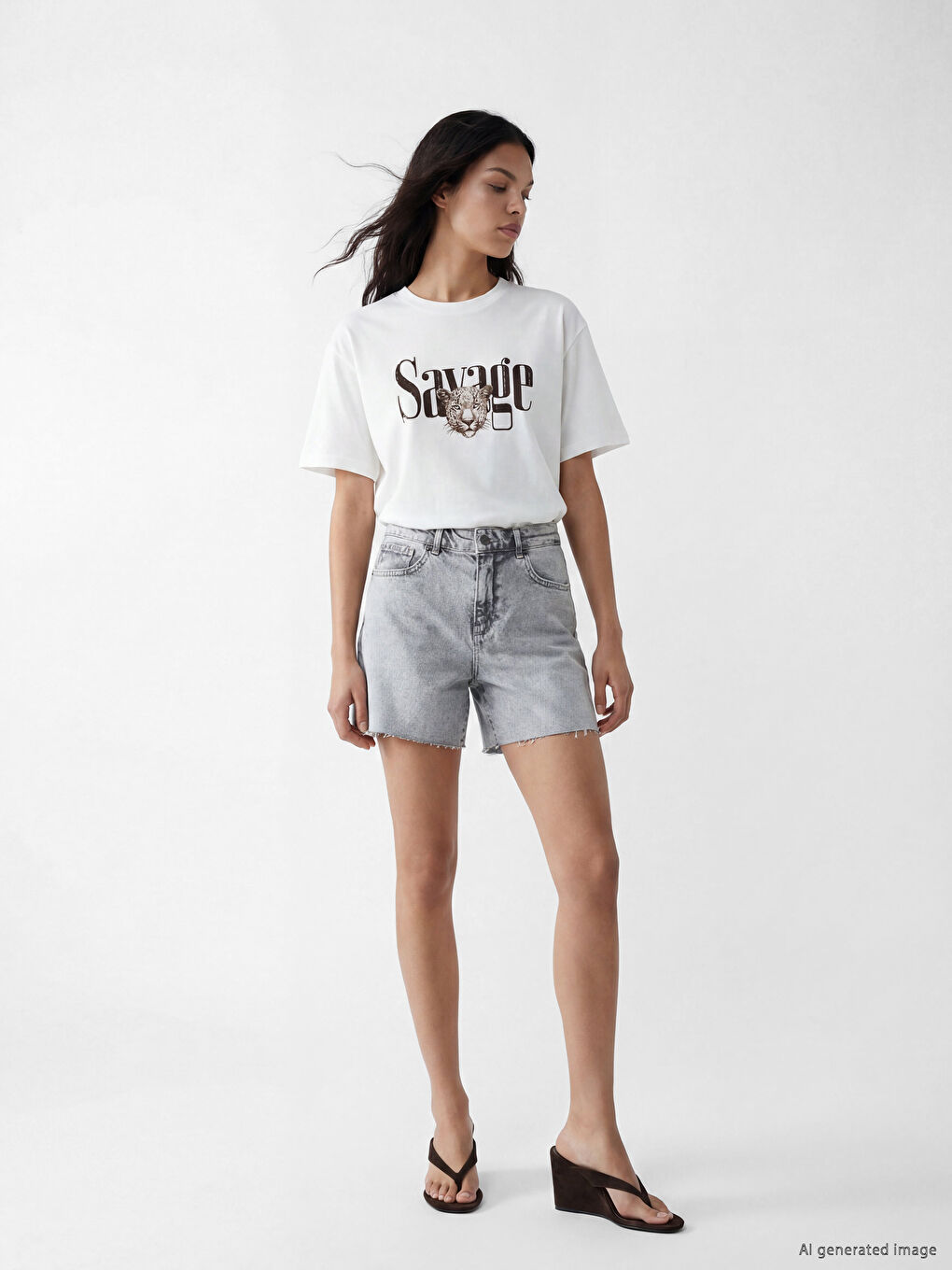 Printed Oversize Women's T-Shirt-1