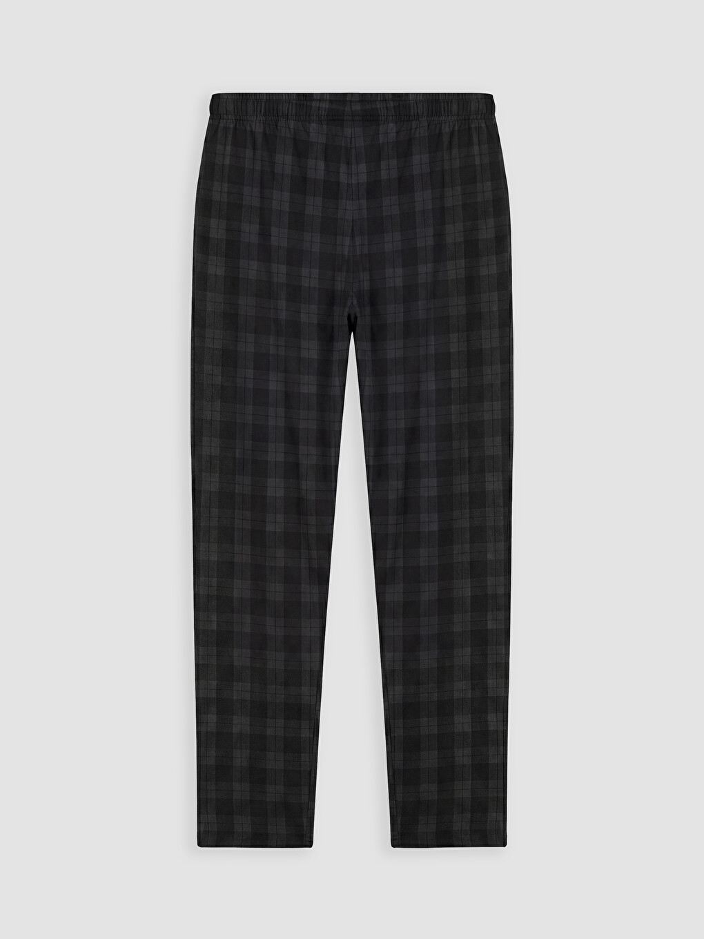 Antrasit Standart Kalıp Ekose Desenli Erkek Pijama Altı-1
