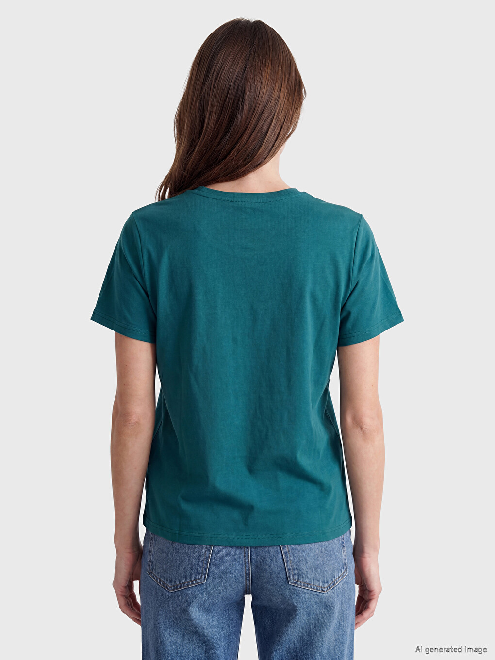 Embroidered 100% Cotton Women's T-shirt-3
