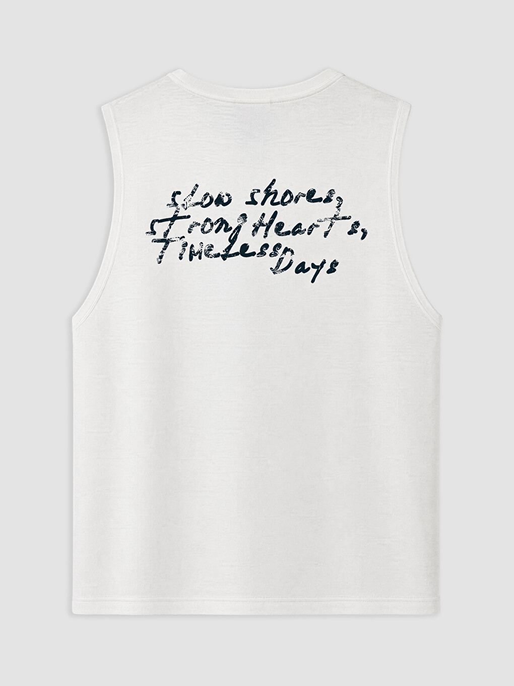 T-shirt Sans Manches Imprimé À Col Rond Pour Homme-5