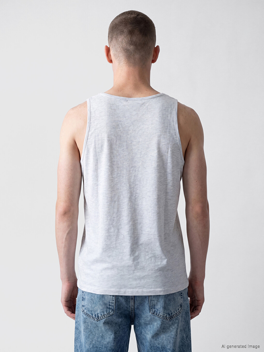 Crew Neck New York Printed Men's Sleeveless T-Shirt-3