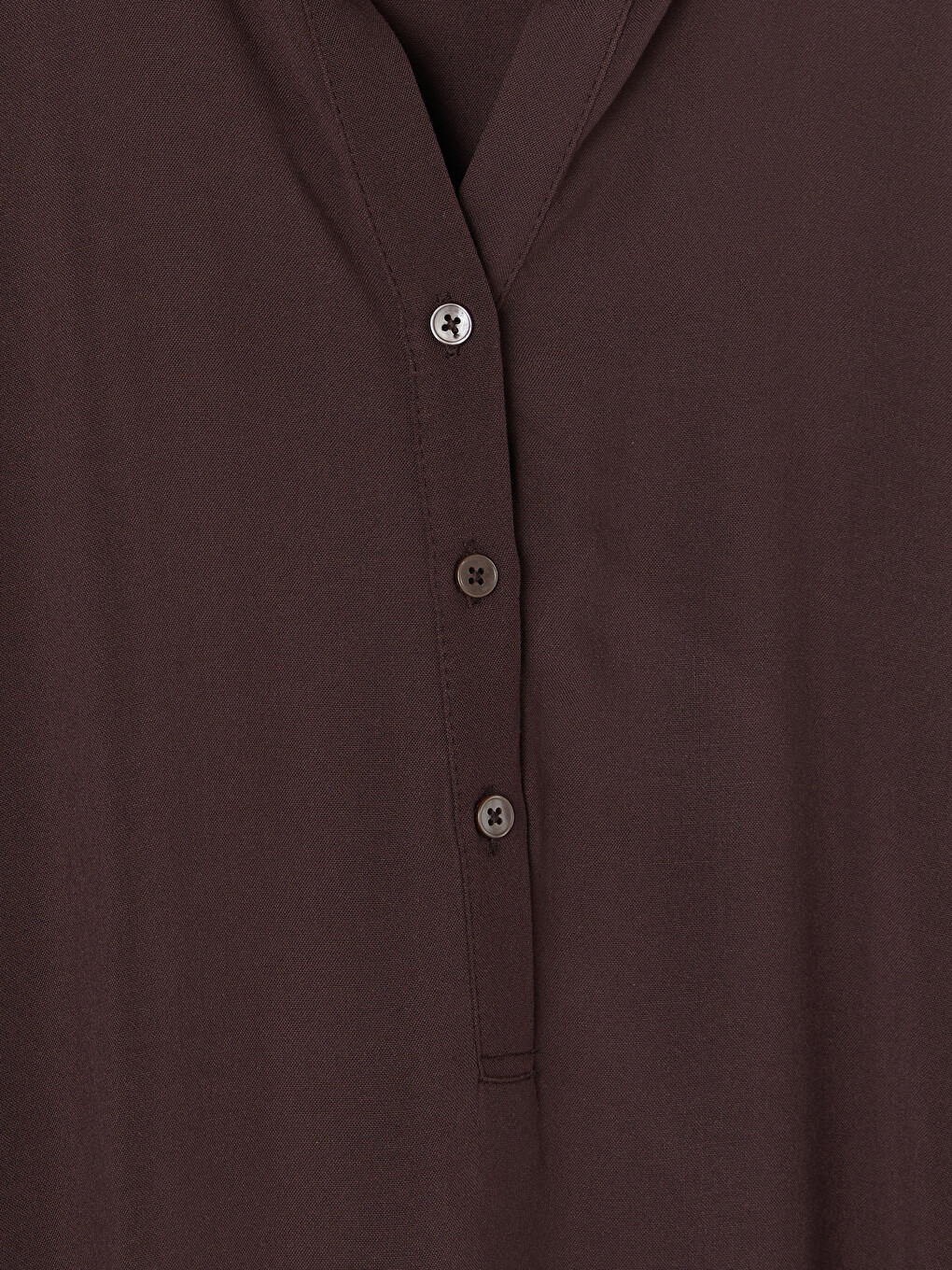 Bordo Fırfırlı Kaçık Yaka Bluz-2