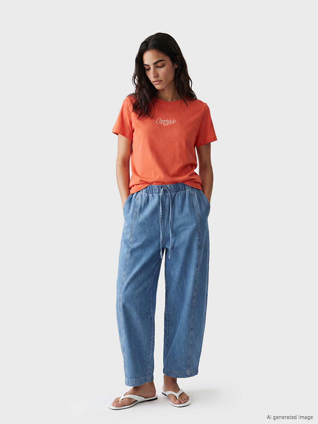 Printed 100% Cotton Women's T-shirt-1