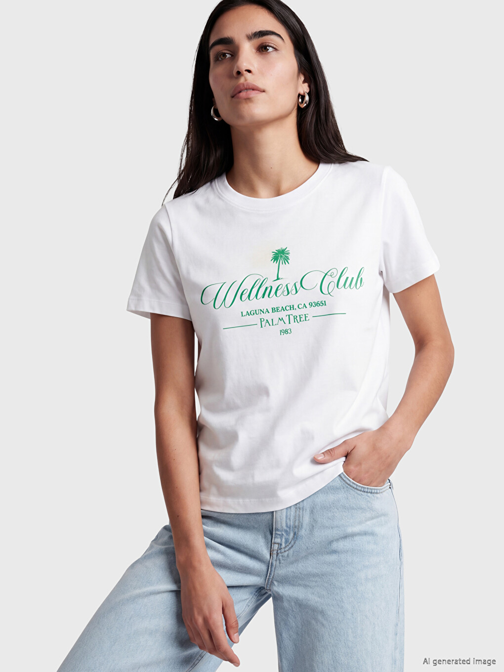 Printed 100% Cotton Women's T-shirt