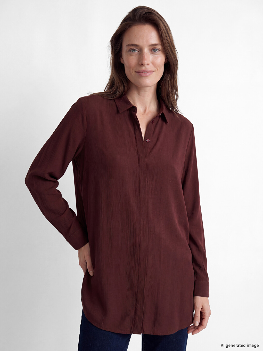 Regular Fit Women's Shirt Tunic