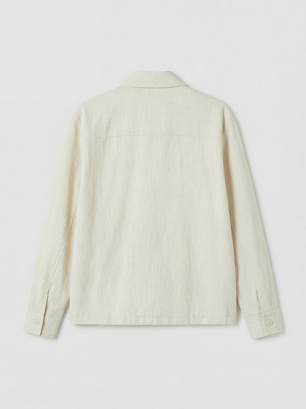 Ekru Regular Fit Keten Görünümlü Erkek Ceket-6