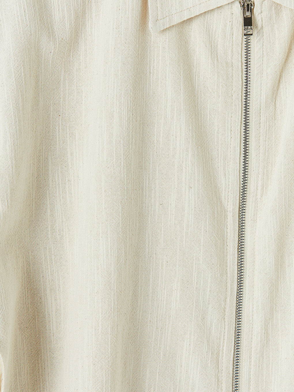 Ekru Regular Fit Keten Görünümlü Erkek Ceket-7