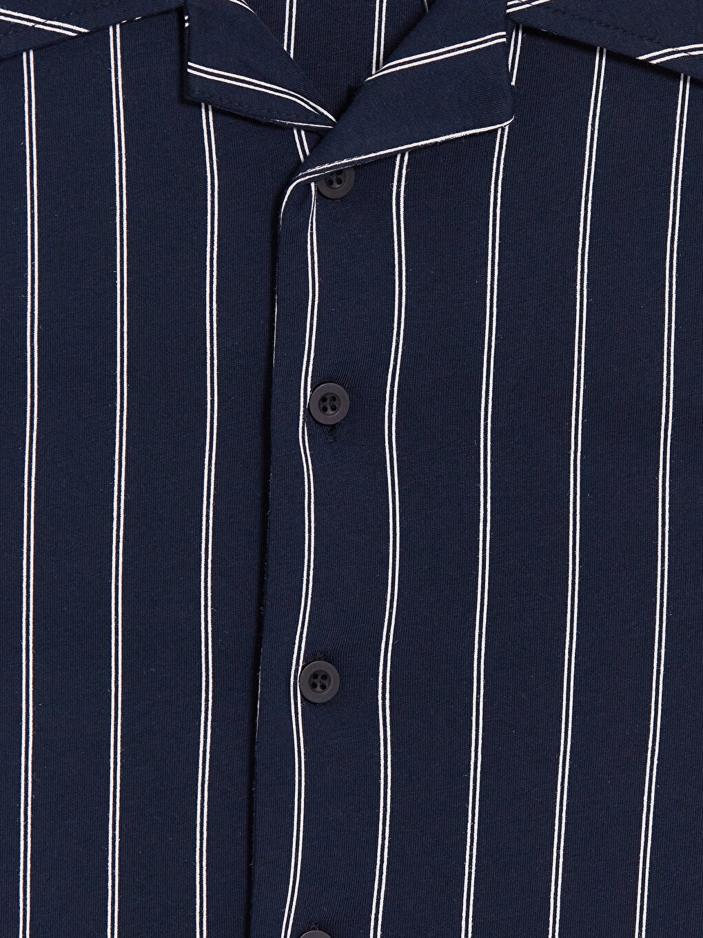 Lacivert Regular Fit Çizgili Erkek Pijama Takım-2