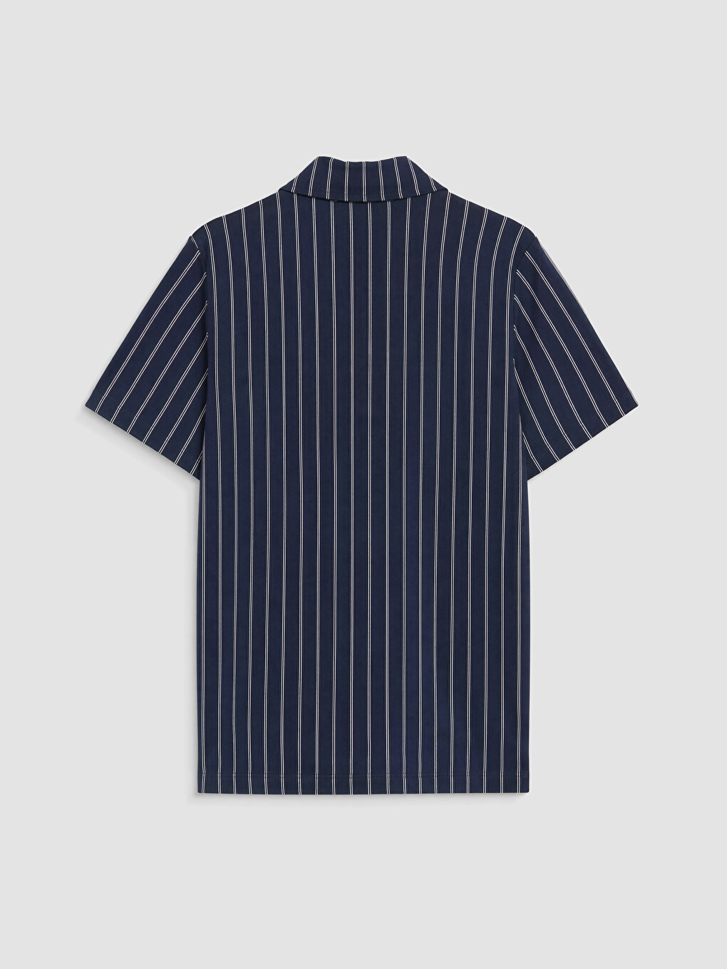 Lacivert Regular Fit Çizgili Erkek Pijama Takım-3