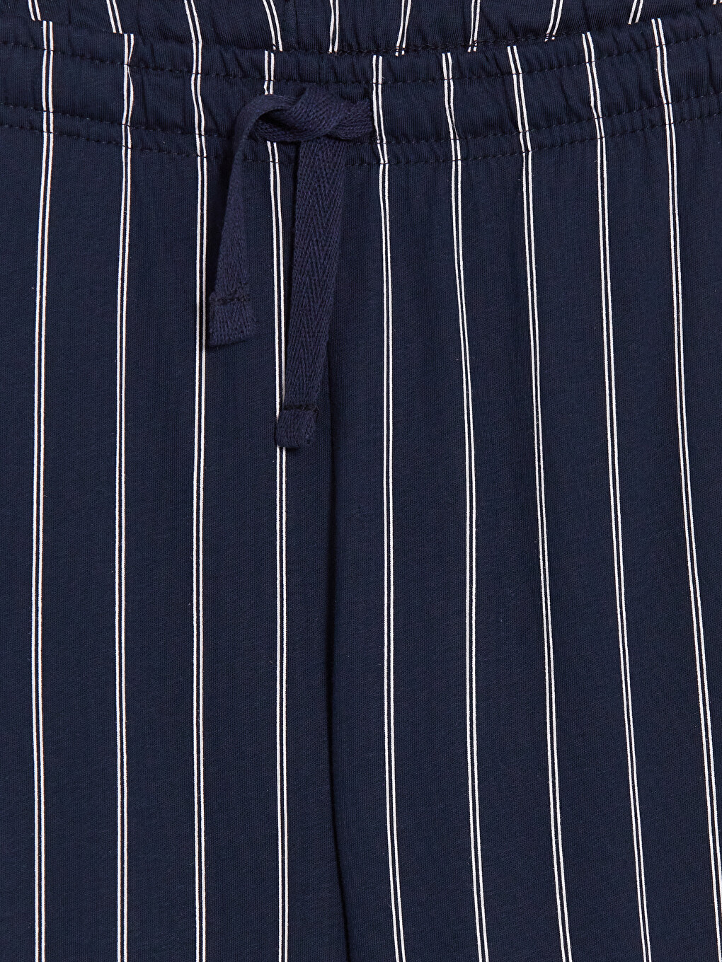 Lacivert Regular Fit Çizgili Erkek Pijama Takım-5