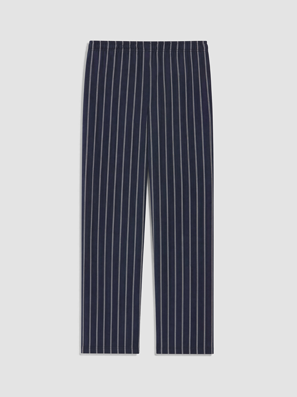 Lacivert Regular Fit Çizgili Erkek Pijama Takım-6