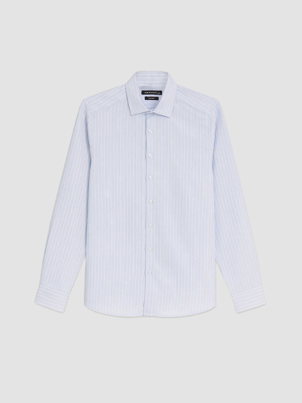 Mavi Slim Fit Çizgili Erkek Gömlek