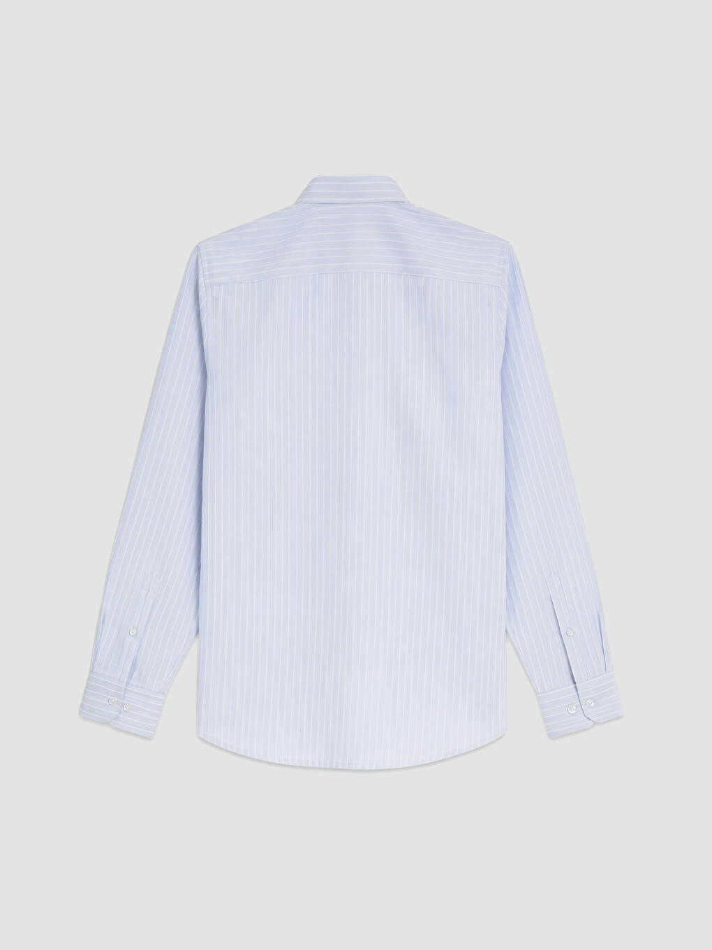 Mavi Slim Fit Çizgili Erkek Gömlek-2