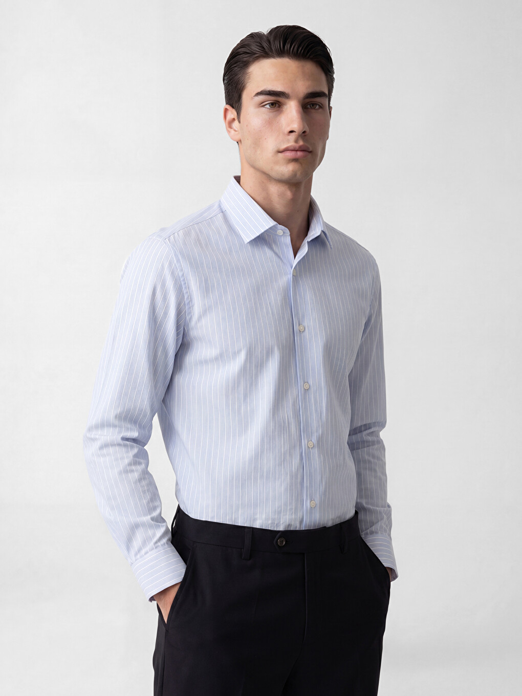 Slim Fit Striped Men's Shirt