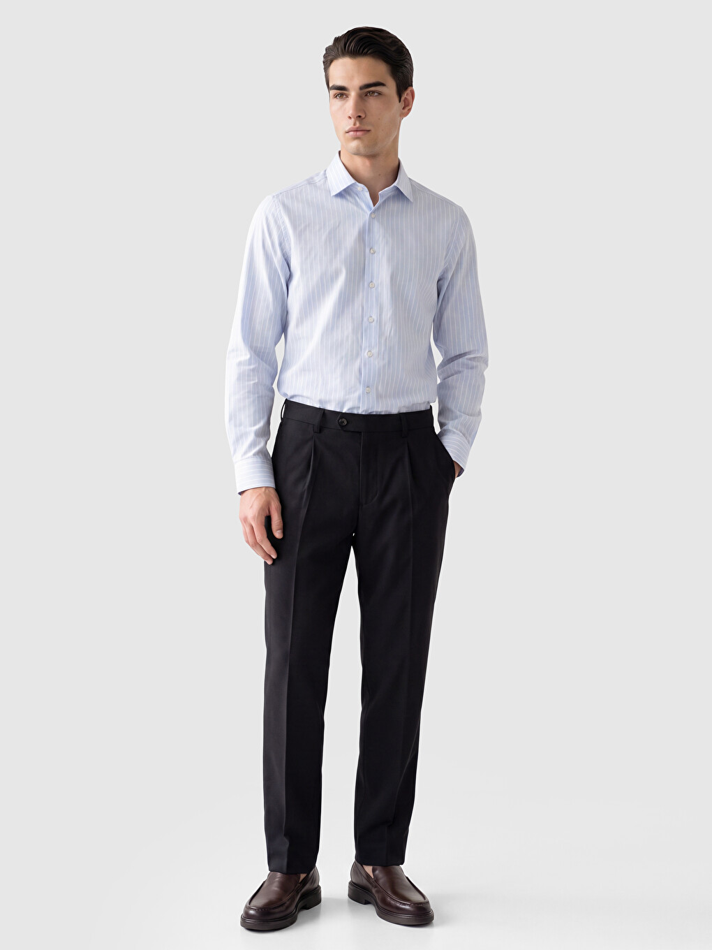 Slim Fit Striped Men's Shirt-1