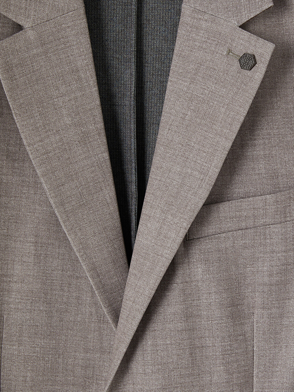 Bej Regular Fit Erkek Blazer Ceket-2