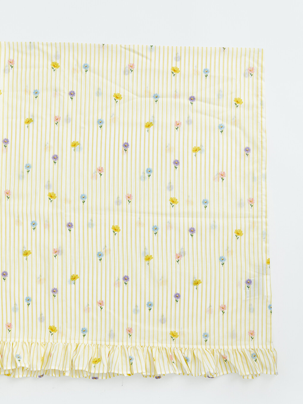 Gestreifte und blumige Tischdecke 150x200 cm-1