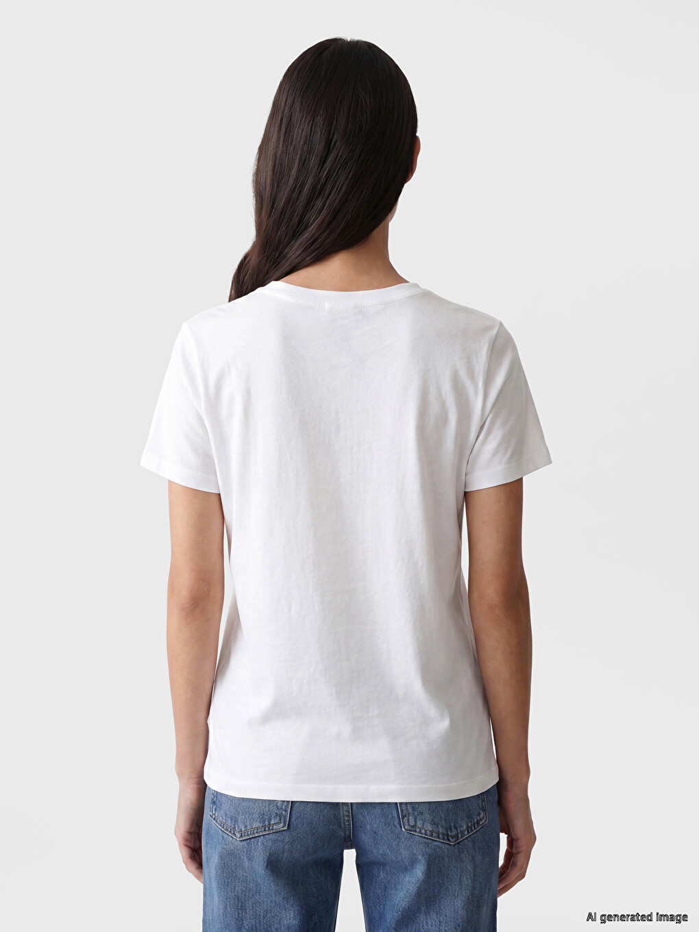 Crew Neck Embellished Women's T-shirt-3