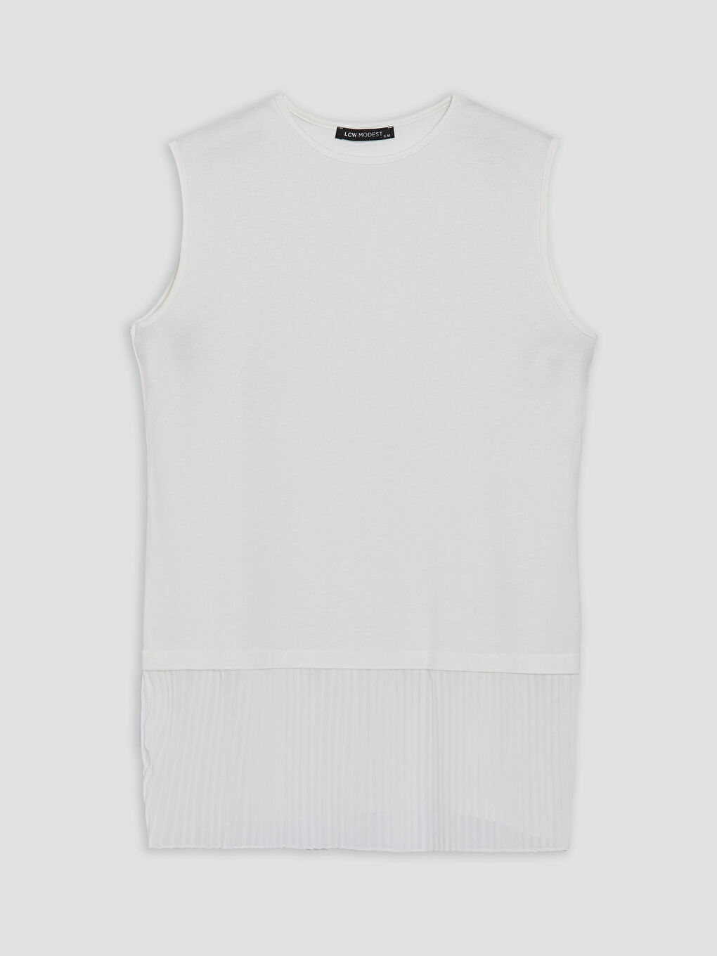 Beyaz Bisiklet Yaka Bluz-3