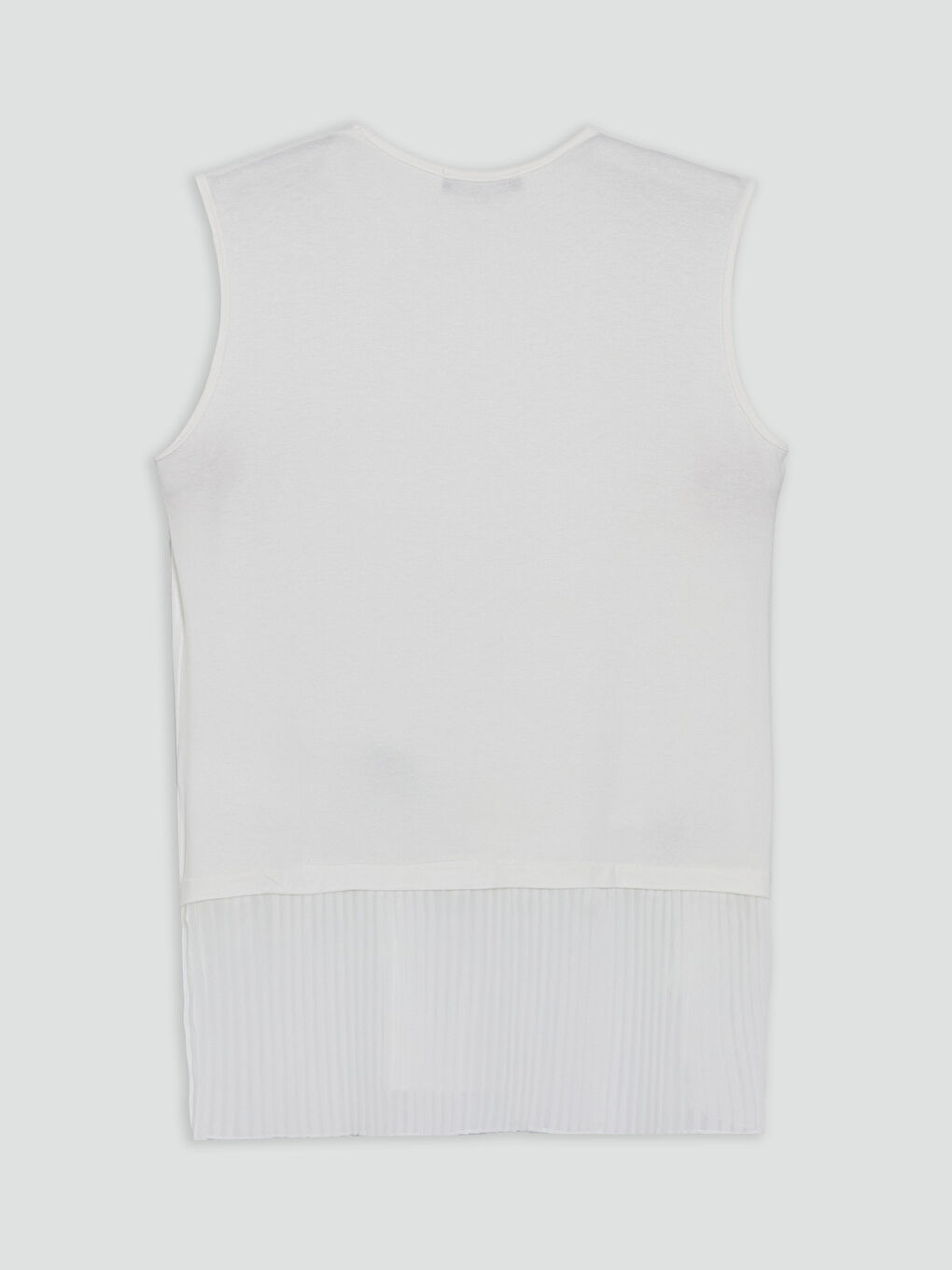 Beyaz Bisiklet Yaka Bluz-4