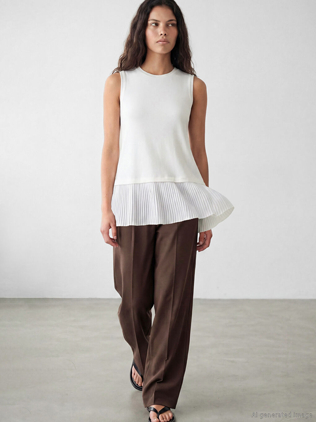 Beyaz Bisiklet Yaka Bluz