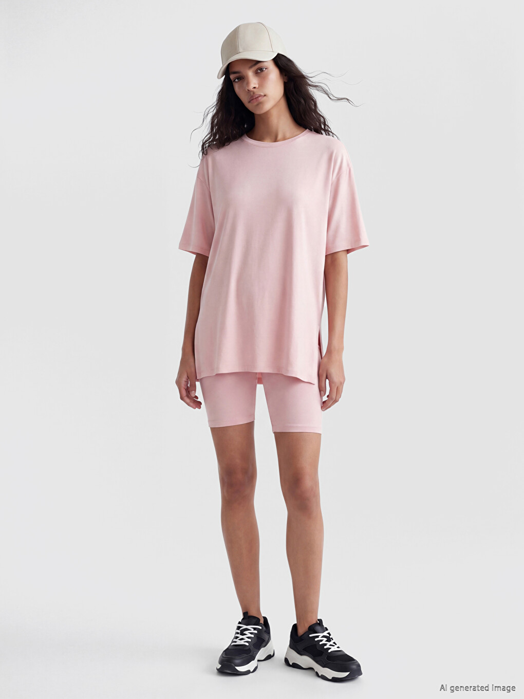 T-shirt Modal I Përzier Për Gra-1