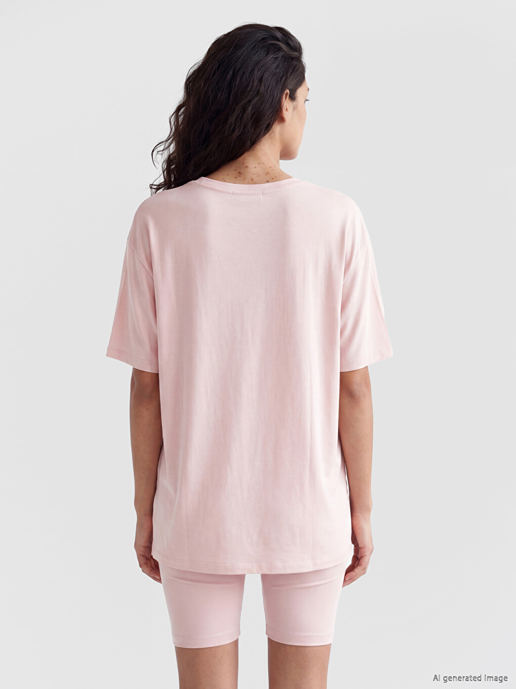 T-shirt Modal I Përzier Për Gra-3