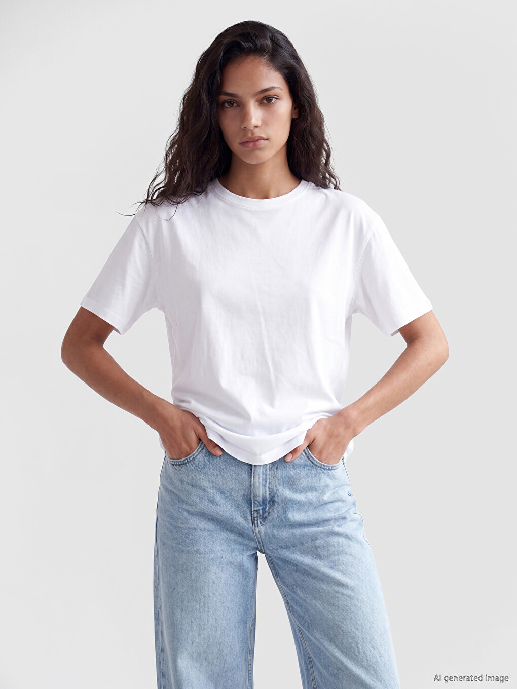 T-shirt Me Jakë Të Rrumbullakët Për Gra
