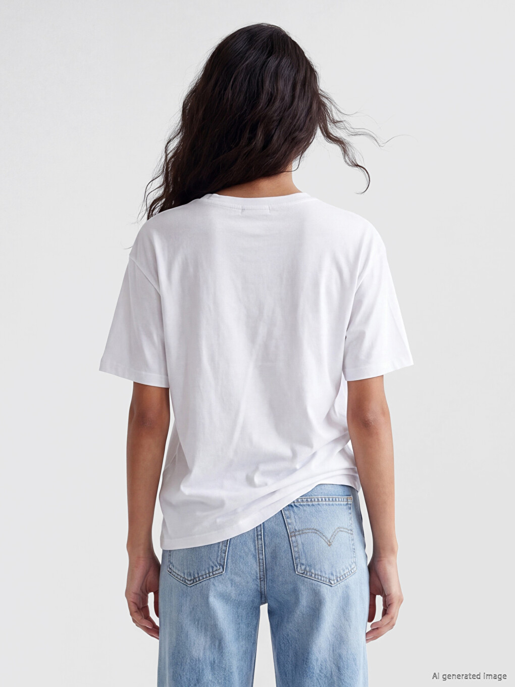 T-shirt Me Jakë Të Rrumbullakët Për Gra-3