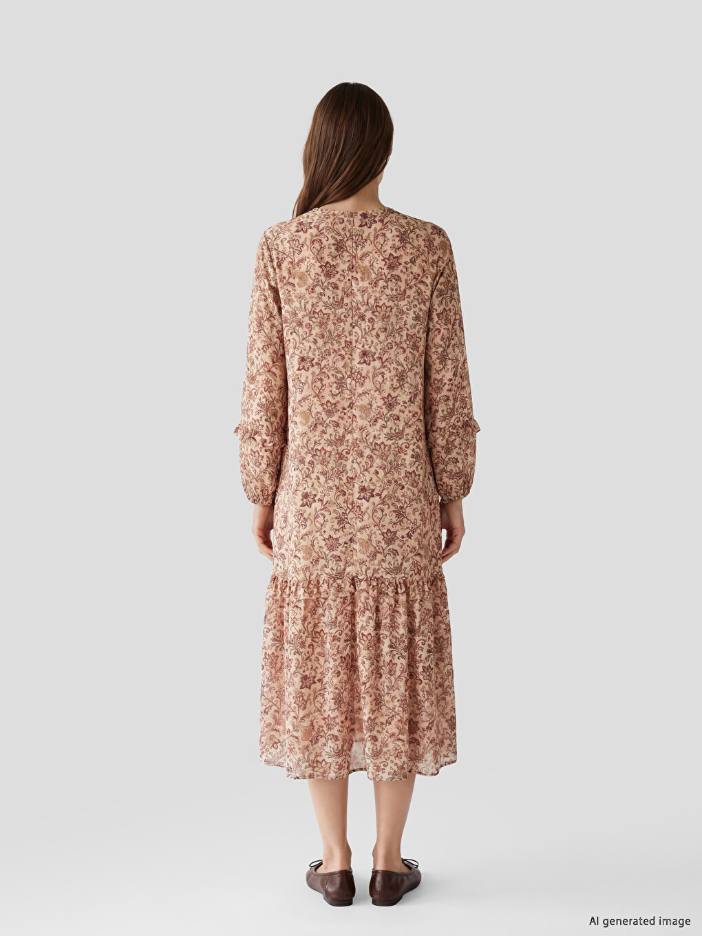 Woman Pink Dress-3