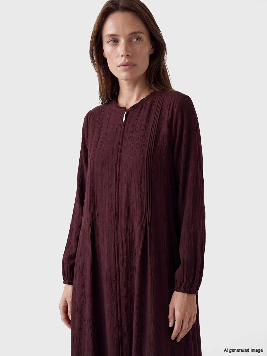 Crew Neck Women's Abaya-1