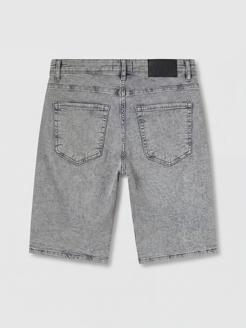Gri Regular Fit Erkek Jean Şort-1