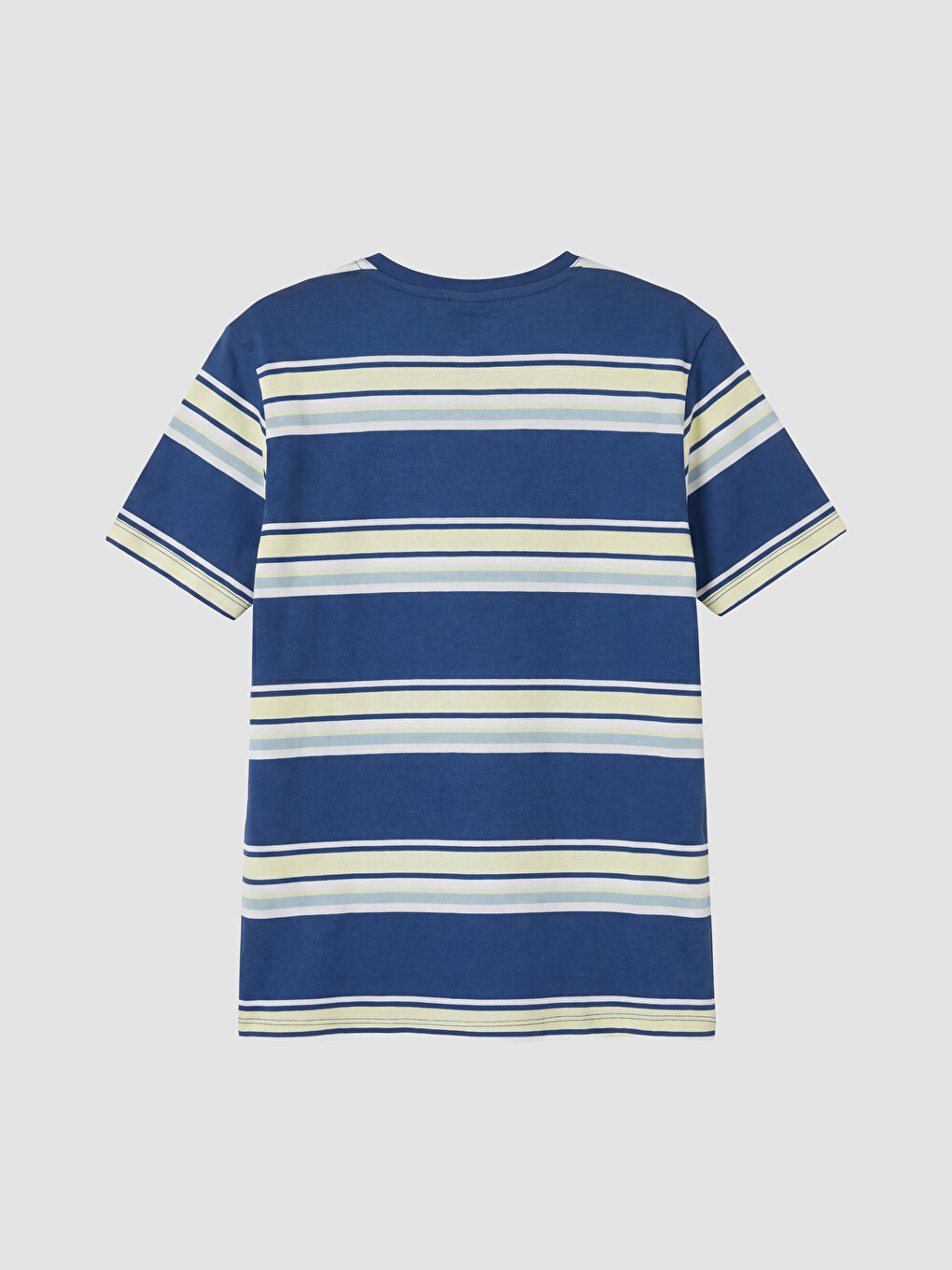 Mavi Bisiklet Yaka Erkek Çocuk Şortlu Pijama Takımı-3