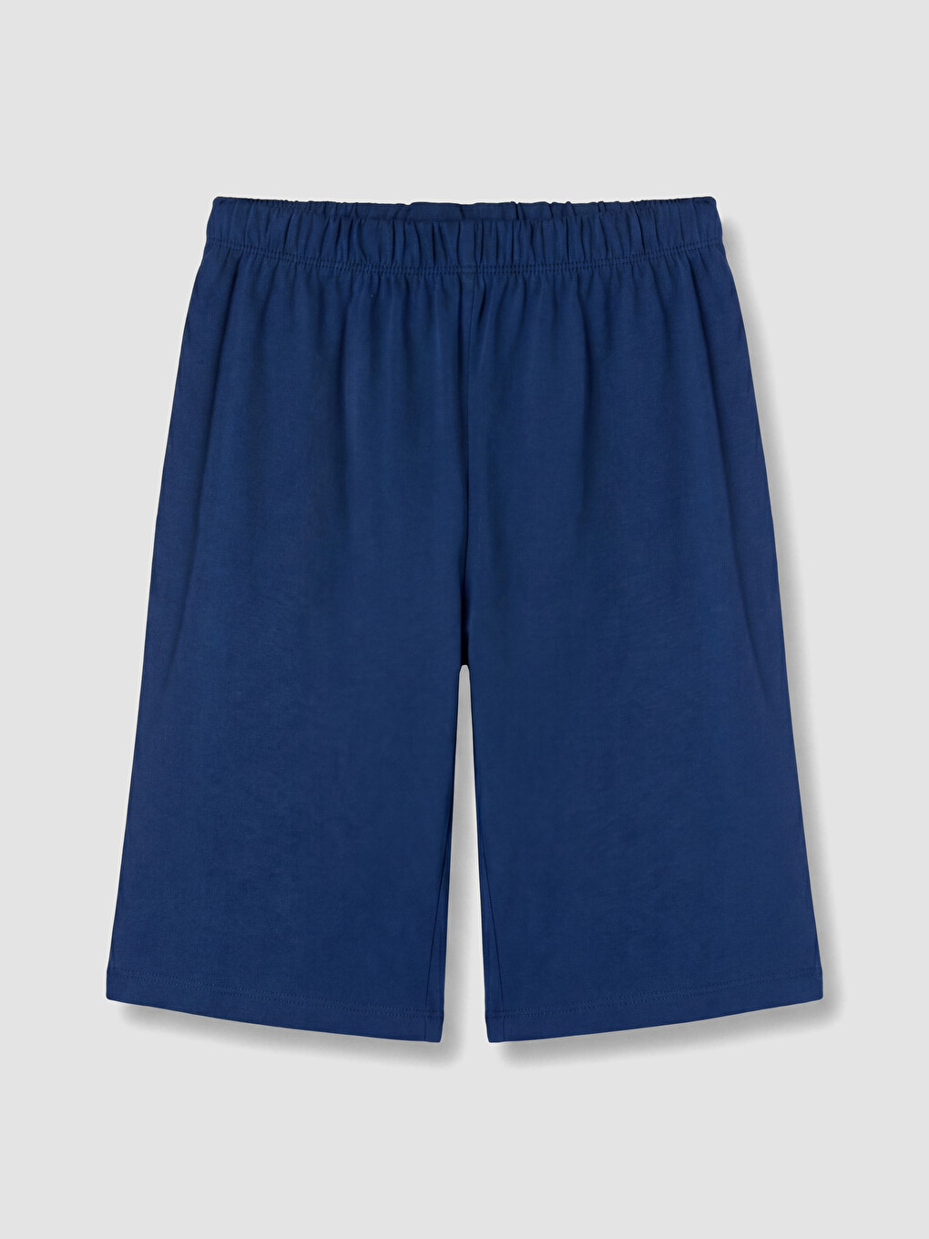 Mavi Bisiklet Yaka Erkek Çocuk Şortlu Pijama Takımı-4