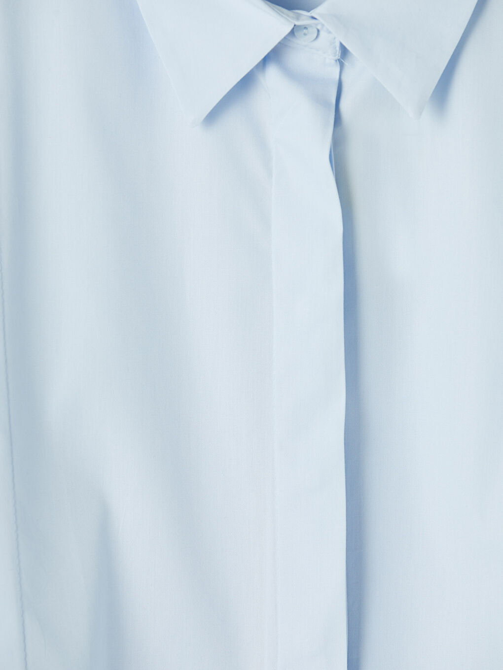 Mavi Kuşaklı Kadın Gömlek Tunik-2