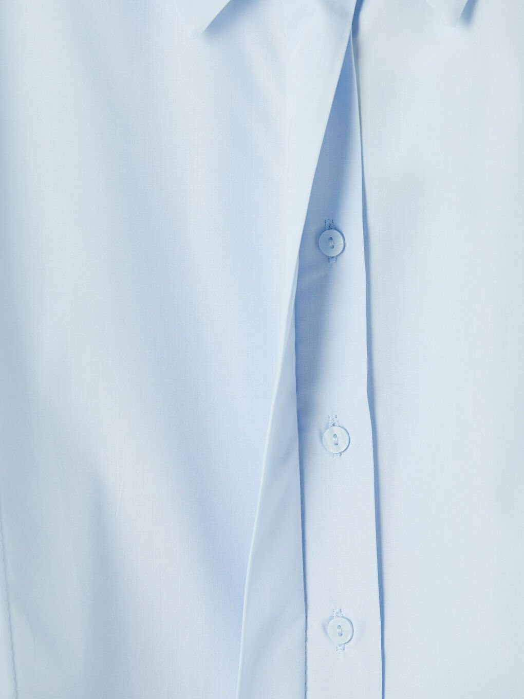 Mavi Kuşaklı Kadın Gömlek Tunik-3