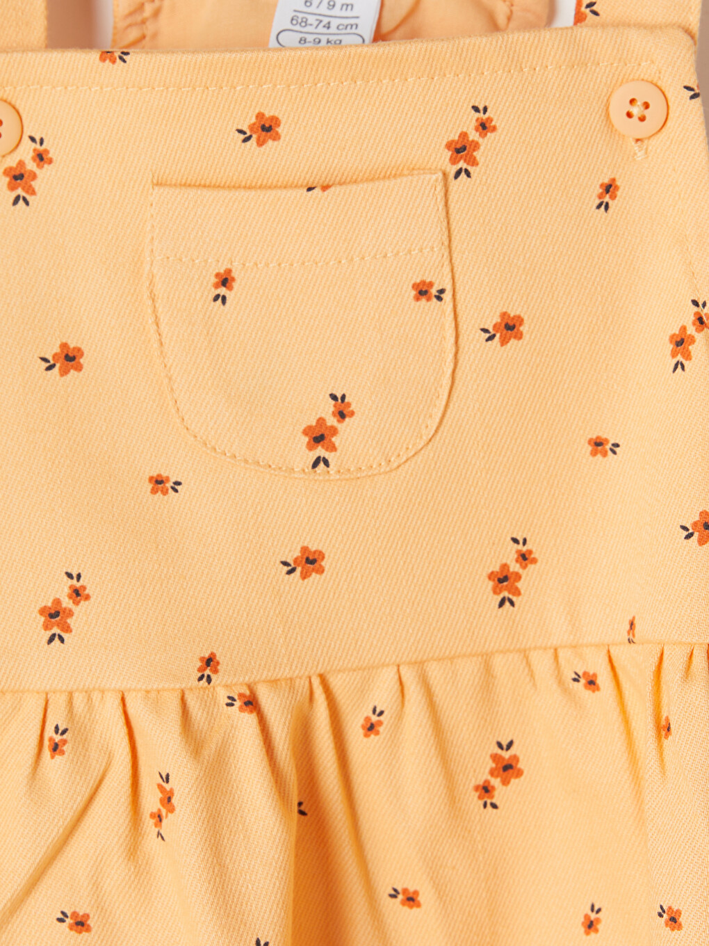 Floral Baby Girls' Dungaree Dress And T-shirt-7