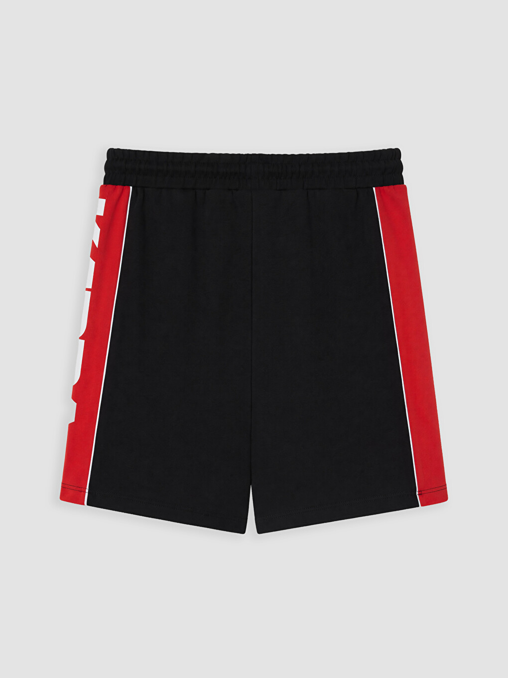 Siyah Regular Fit Baskılı Erkek Spor Şort-1