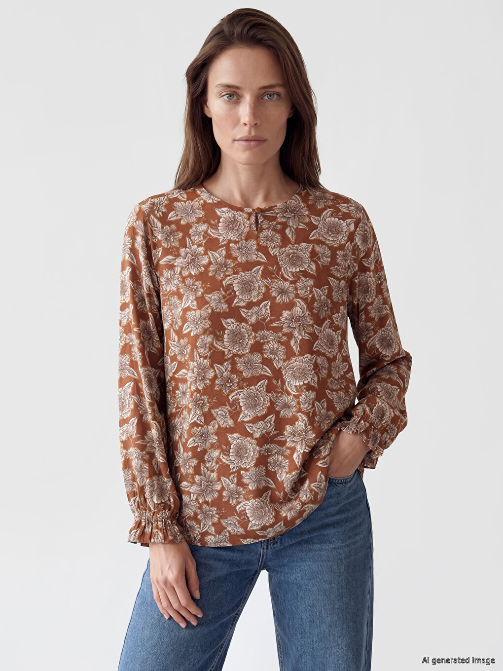 T-shirt Luleshme Me Jakë Të Rrumbullakët Për Gra