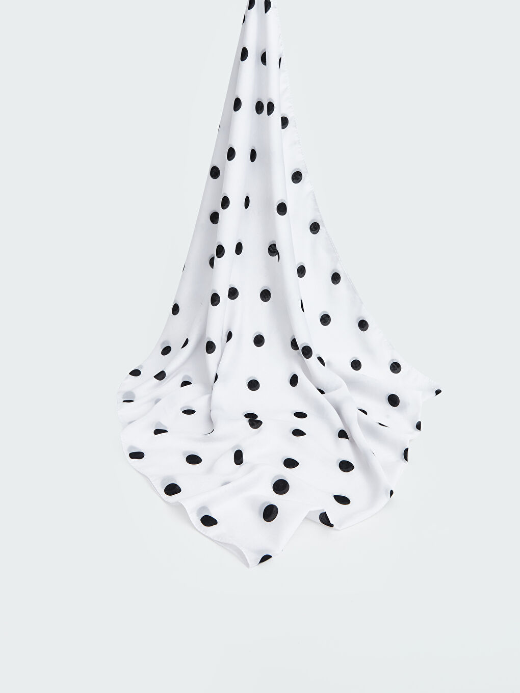 Ekru Puantiyeli Kadın Şal-1