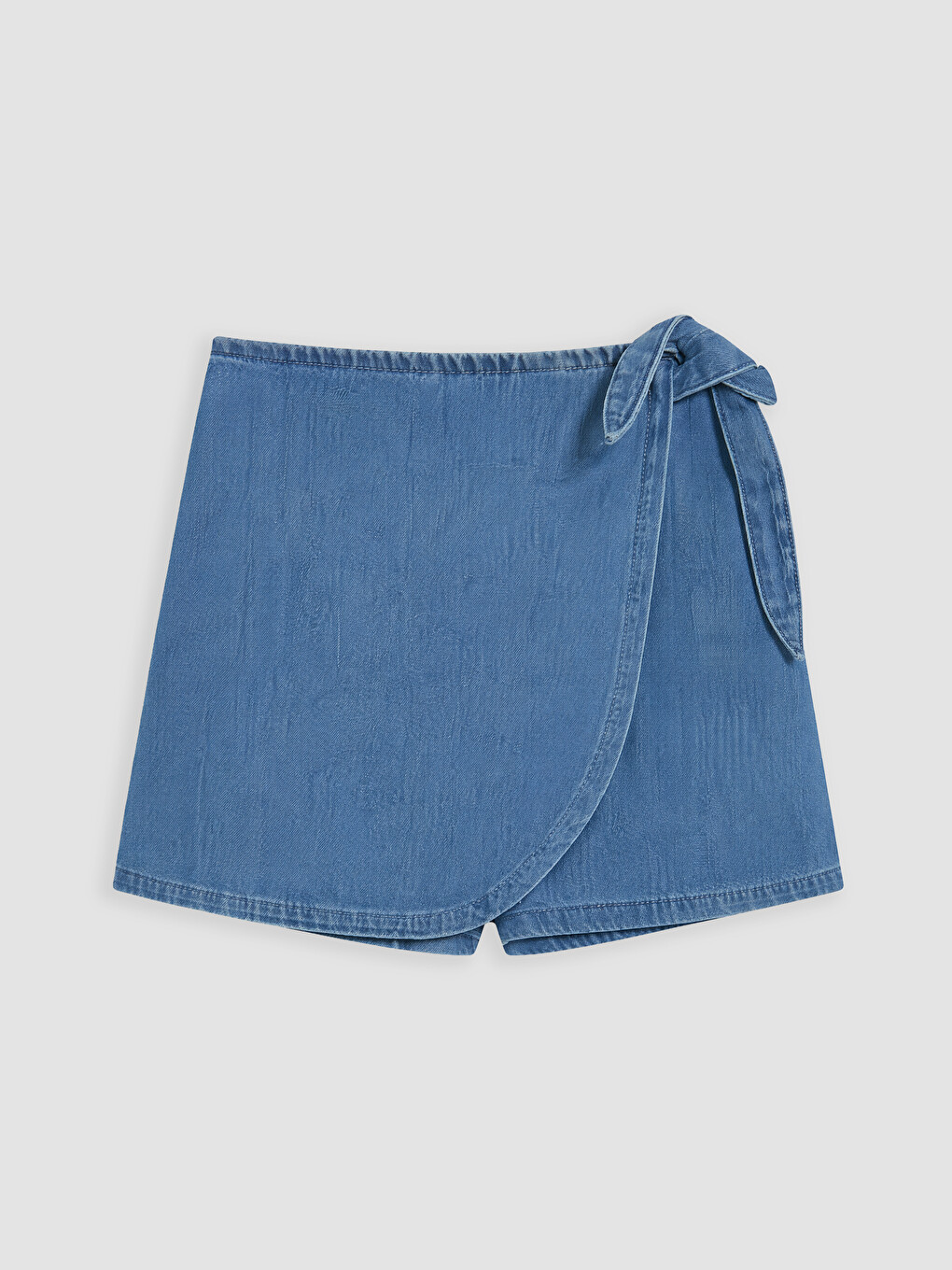 Elastic Waist Girls' Jean Shorts