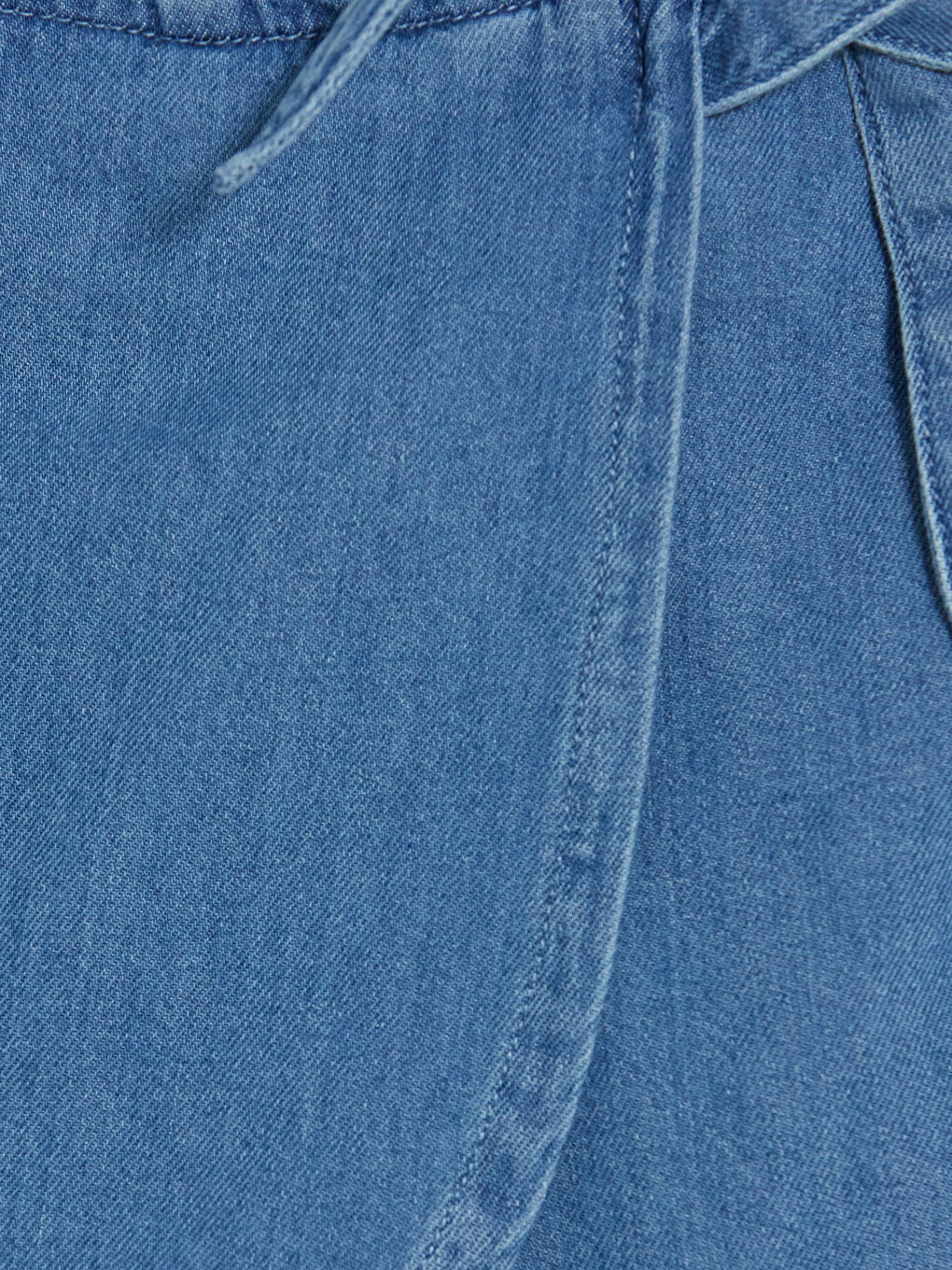 Elastic Waist Girls' Jean Shorts-1