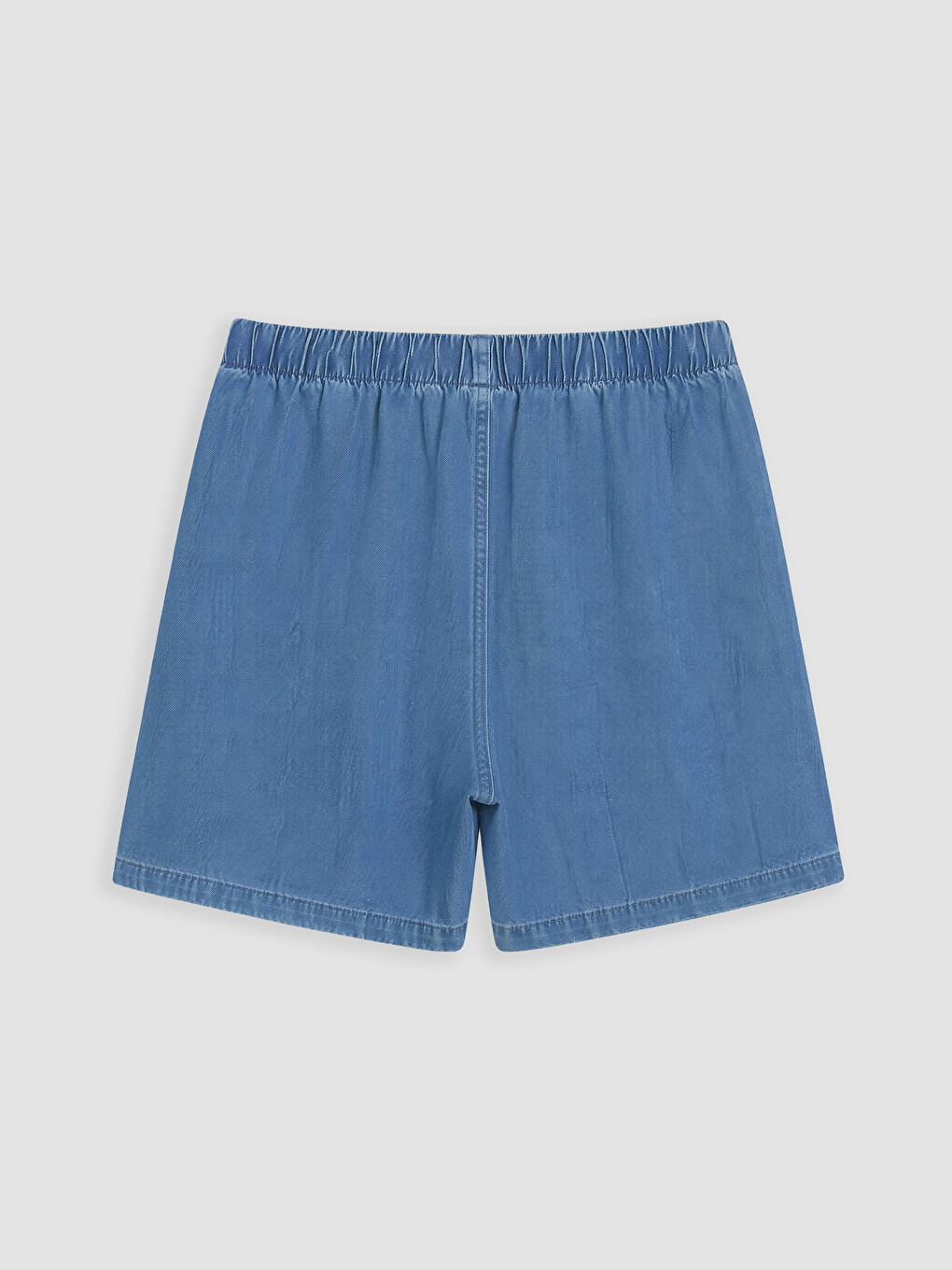 Elastic Waist Girls' Jean Shorts-2