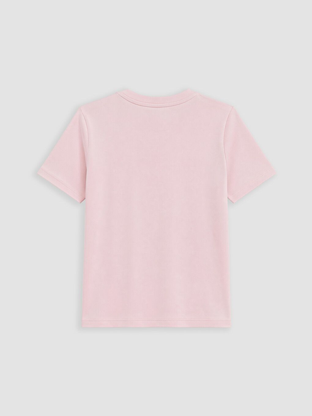 Pembe Soft Touch Boncuk İşlemeli Kadın Tişört-6