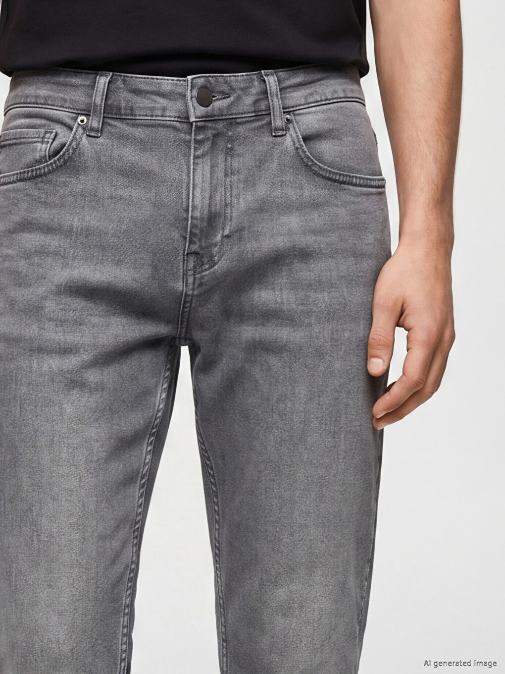 Gri 779 Regular Fit Erkek Jean Pantolon-2